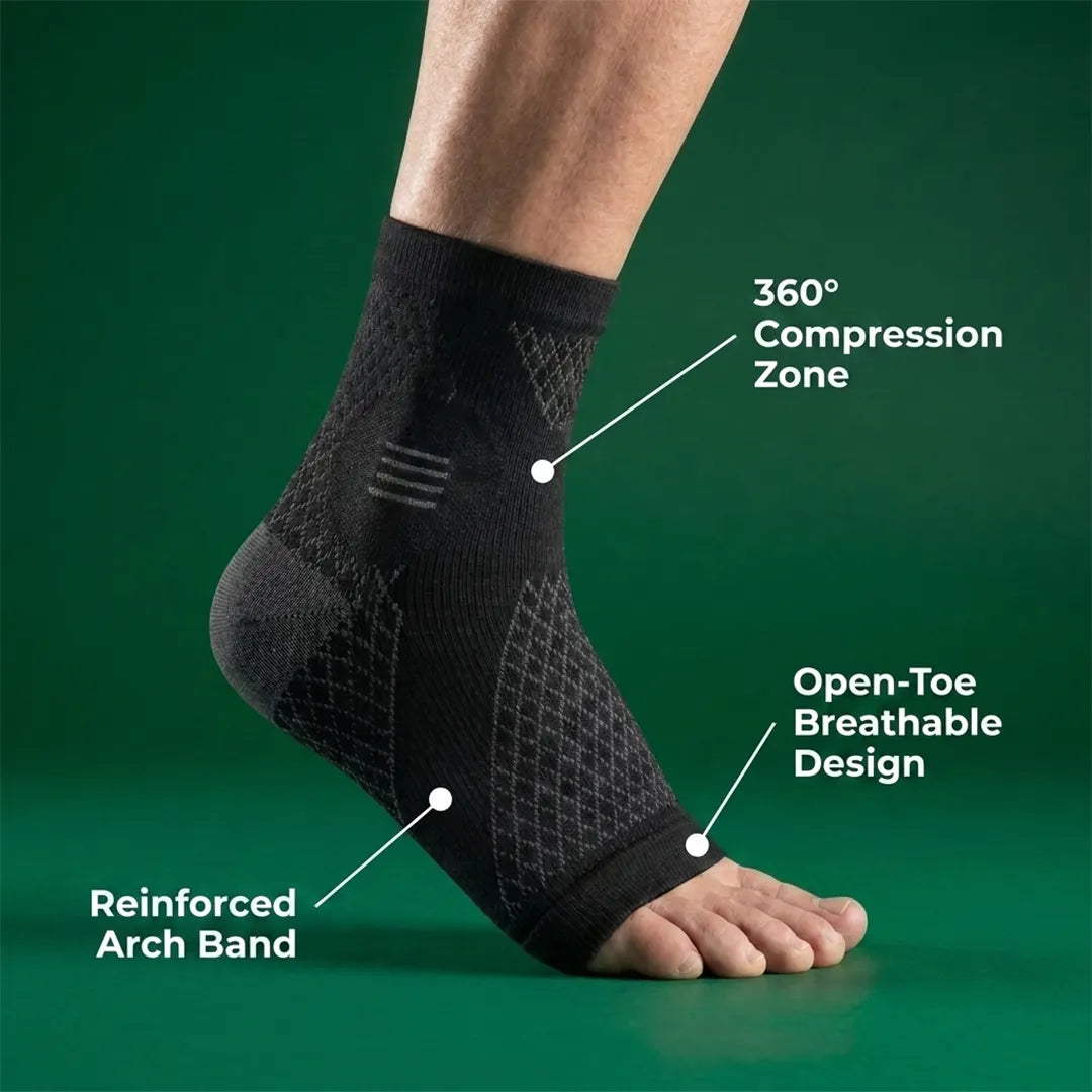 Back9Relief Foot Relief Sleeve — features and callouts
