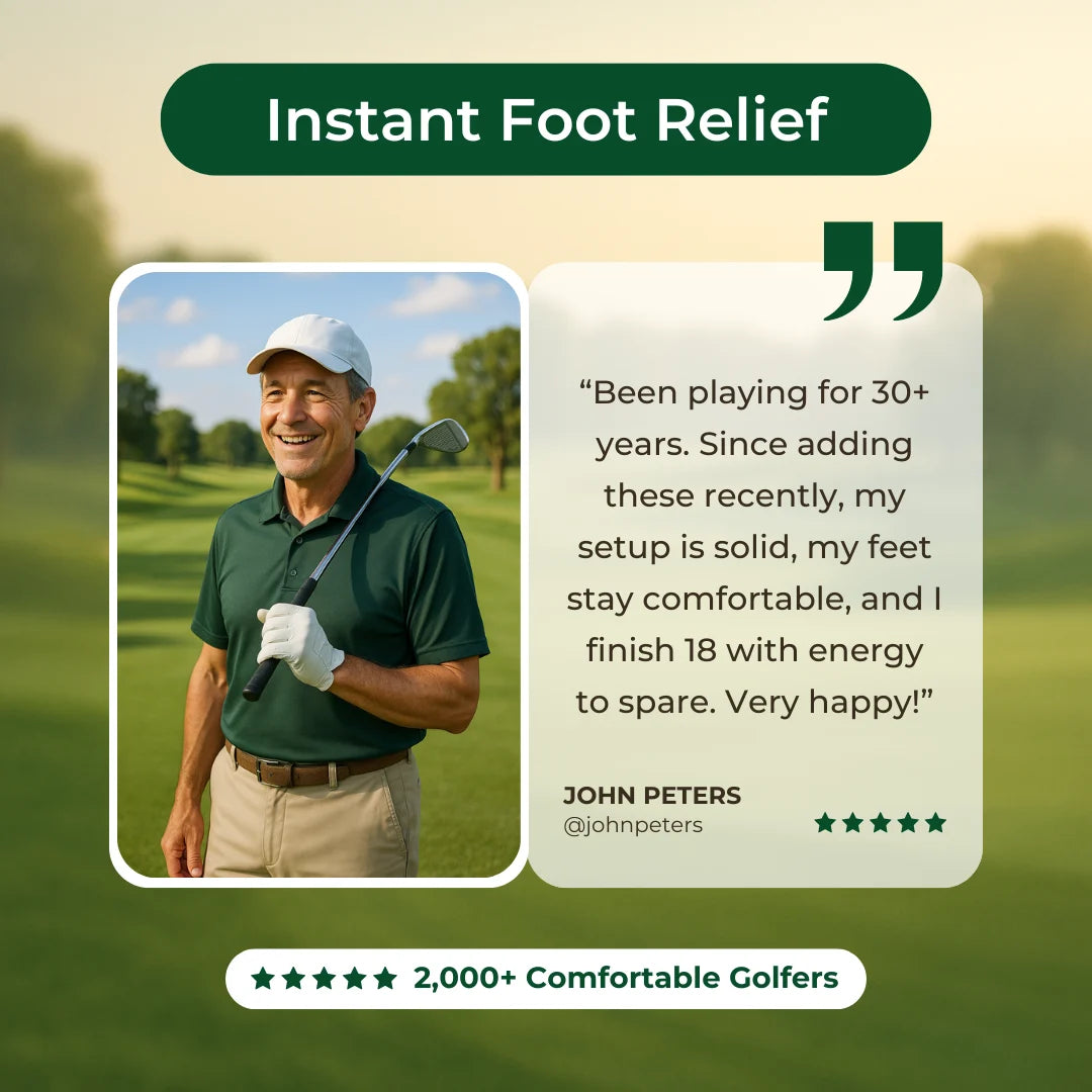 Back9Relief Golfer's Comfort Insoles — golfer testimonial 2