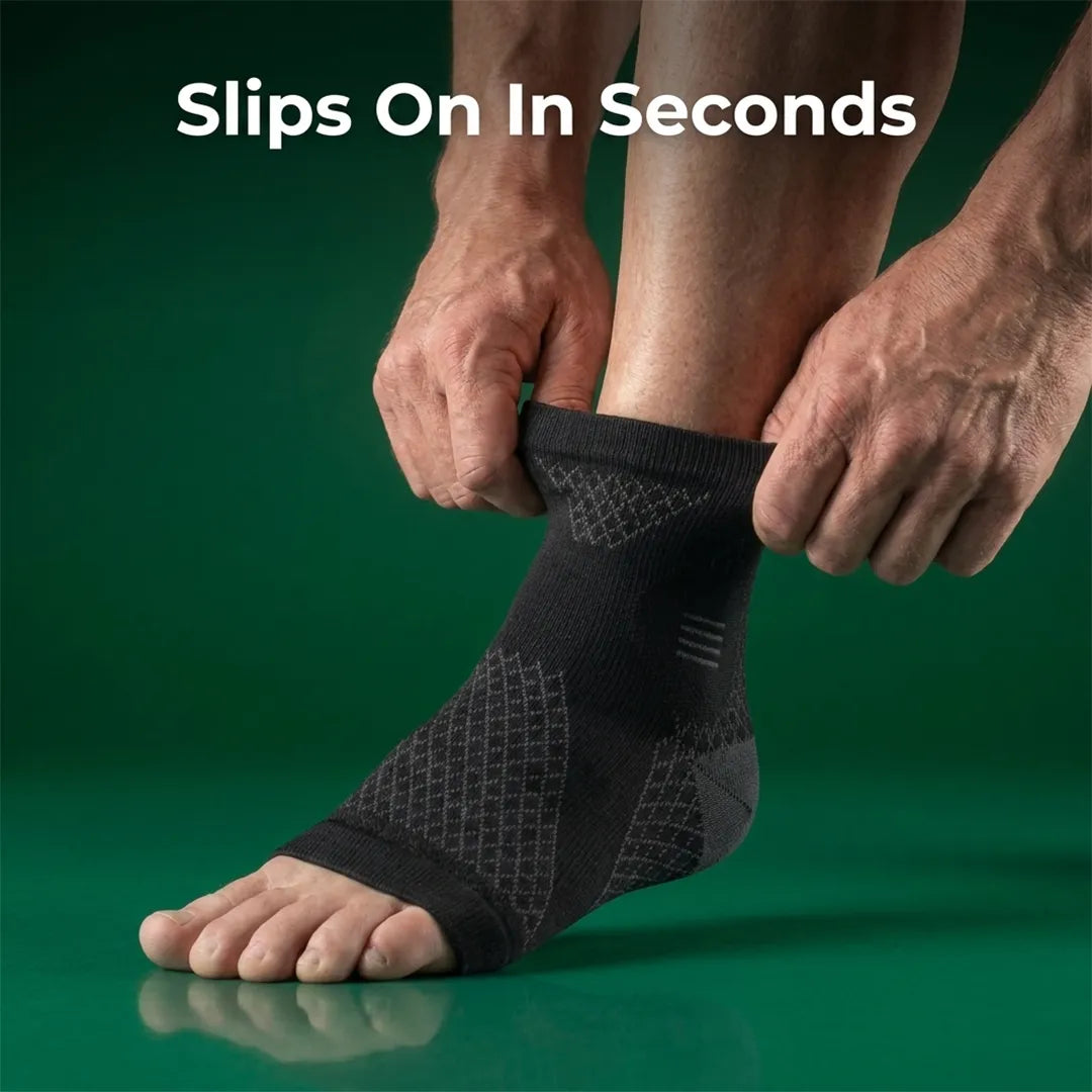 Back9Relief Foot Relief Sleeve — worn on foot