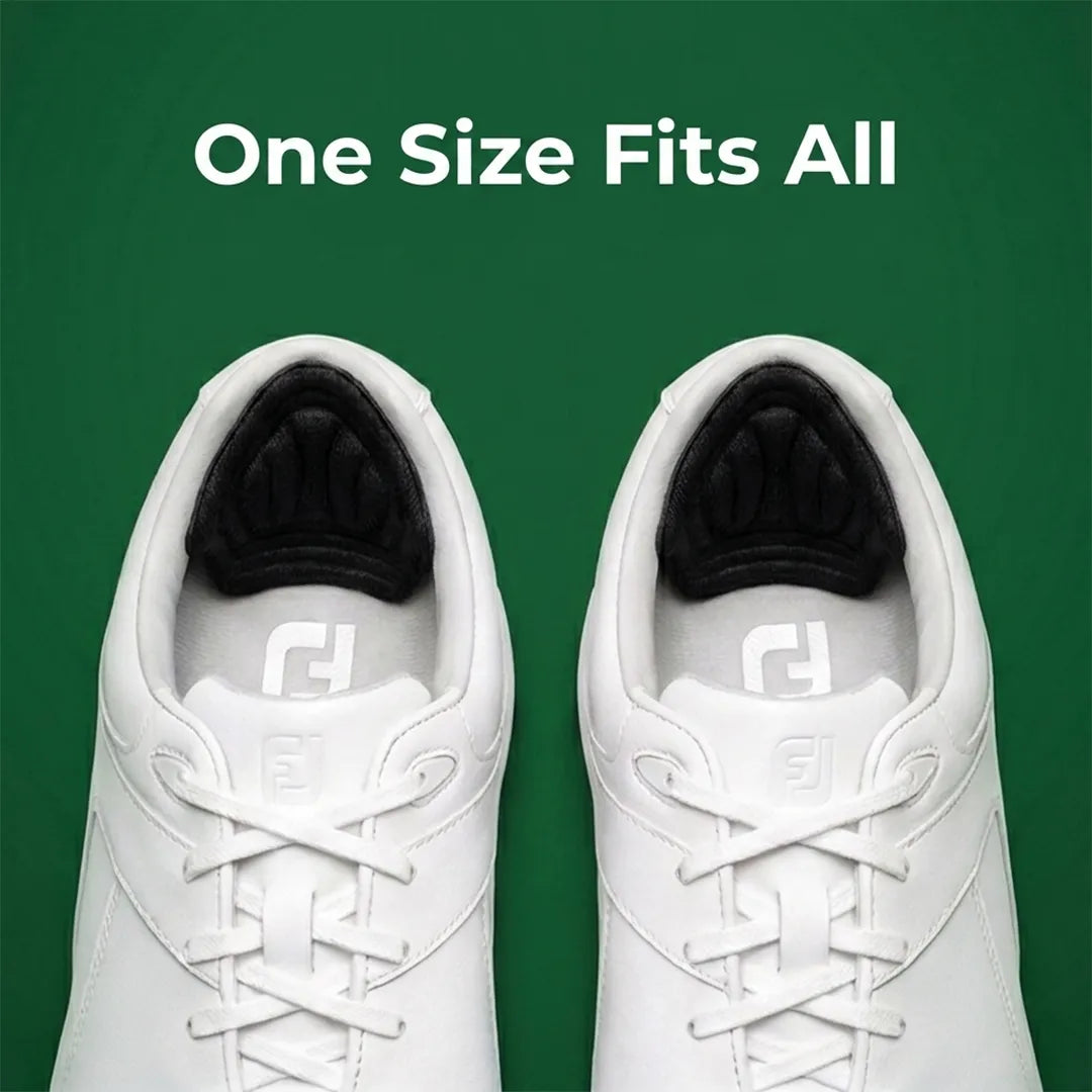 Back9Relief Heel Guards — inside golf shoes