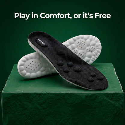 Back9Relief Golfer's Comfort Insoles — golf insoles with arch support and heel cushioning, 90-day guarantee
