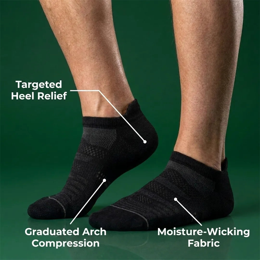 Back9Relief Recovery Socks — features and callouts