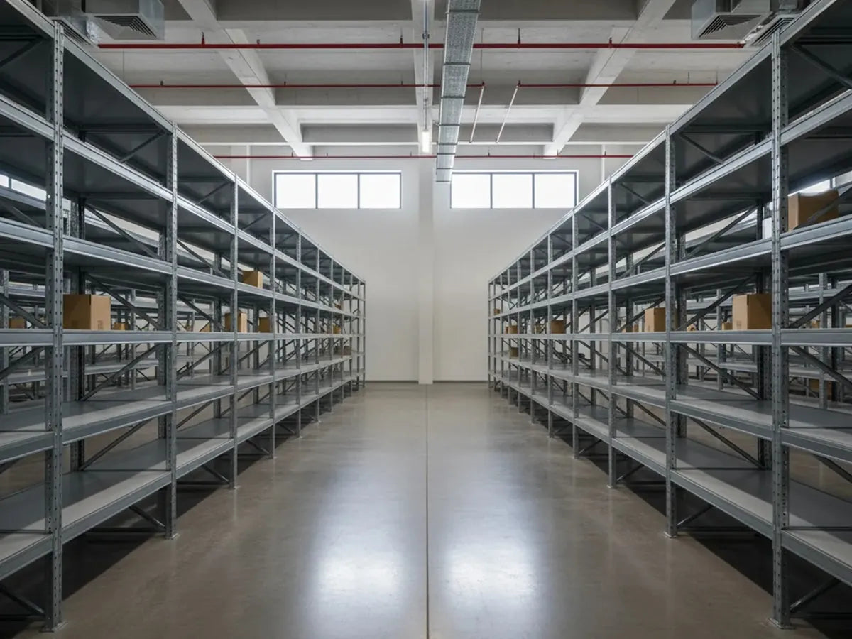 Warehouse shelves running low